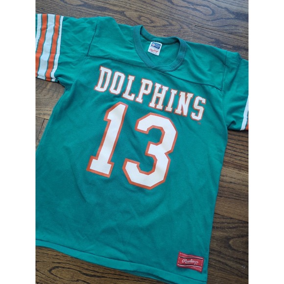 Rawlings Other - Vintage Rawlings Dan Marino #13 NFL Miami Dolphins T Shirt Ringer USA Made Sz M